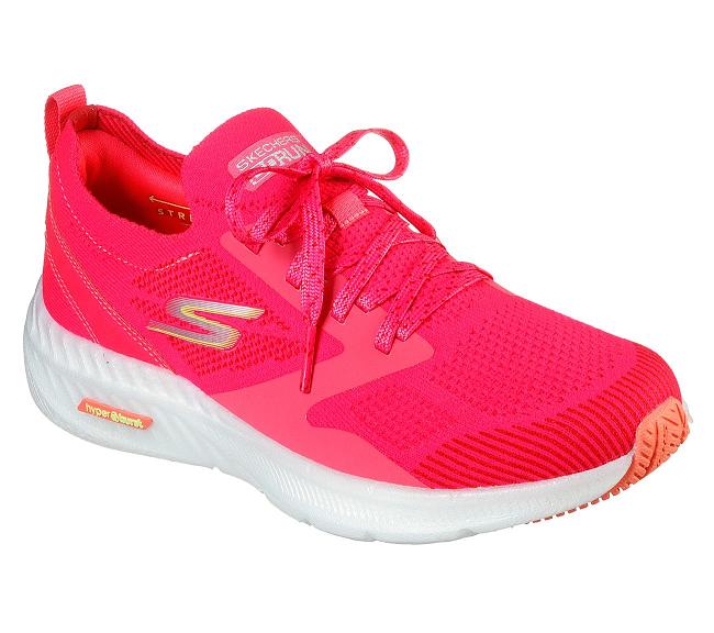 Zapatillas Running Skechers Mujer - GOrun Hyper Burst Roso LSXUN3405